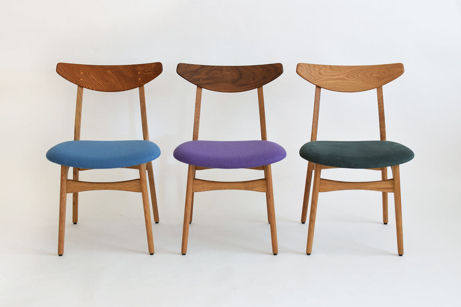 シンプルで上質なデザインの無垢のダイニングチェア