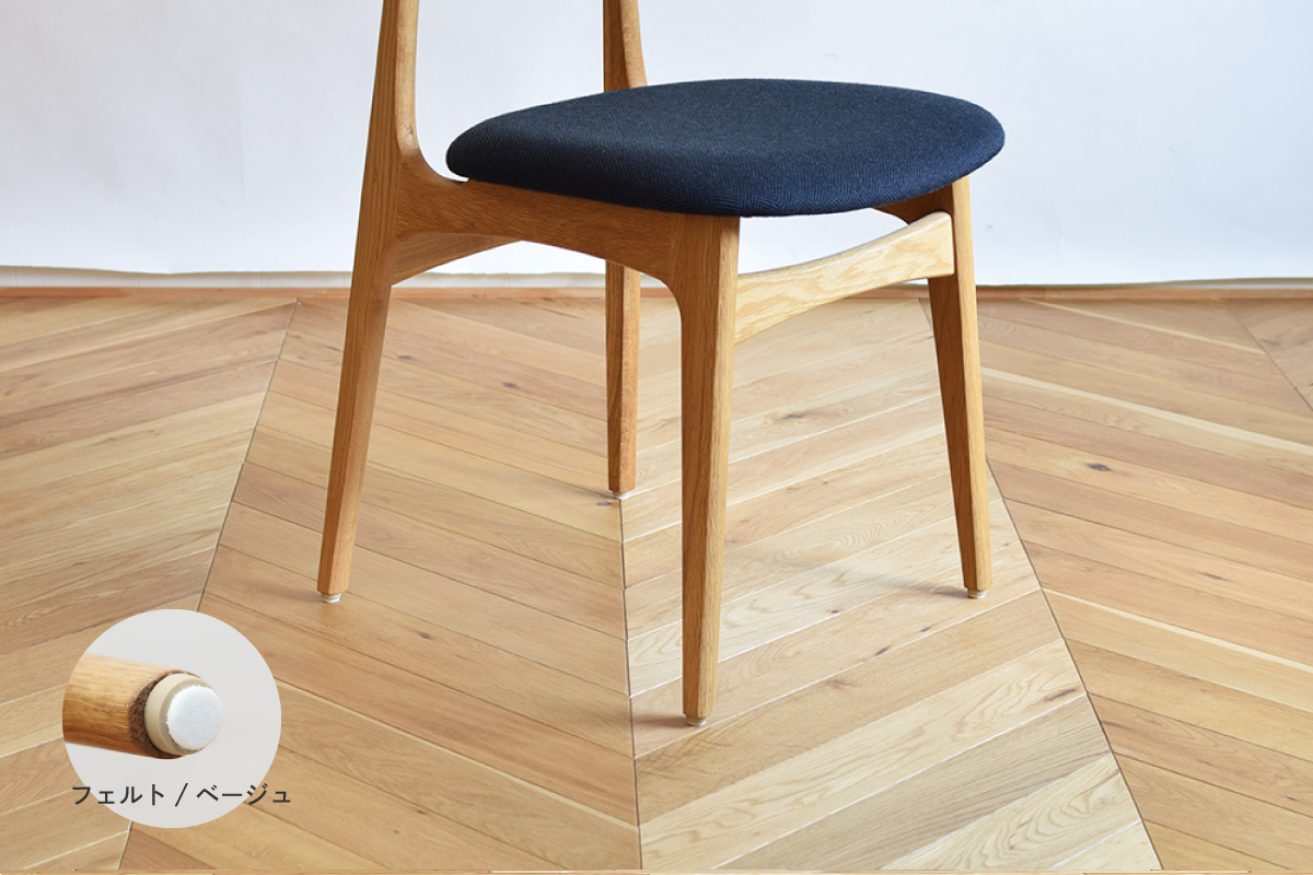 椅子の脚先に取り付けて床を保護するプラパート